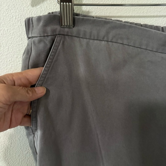 Eileen Fisher Tencel Pull On Slouchy Tapered Ankle Pants Gray Beachy-Large - Picture 6 of 10